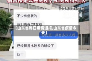【山东省昨日疫情通报,山东省疫情今天】