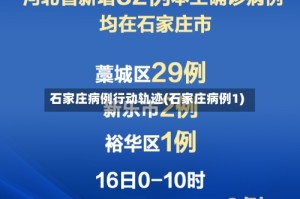 石家庄病例行动轨迹(石家庄病例1)