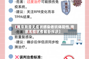 【南京新增无症状感染者抗体阳性,南京无症状者最新报道】