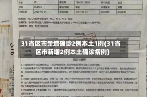 31省区市新增确诊2例本土1例(31省区市新增2例本土确诊病例)