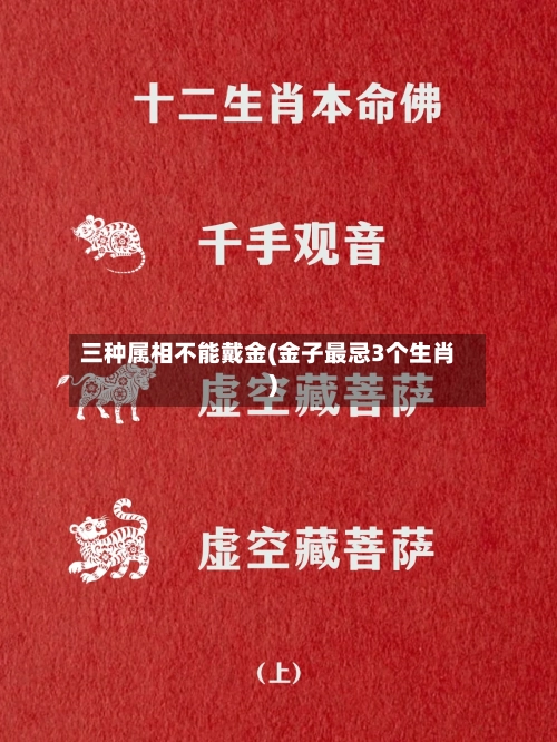 三种属相不能戴金(金子最忌3个生肖)-第1张图片