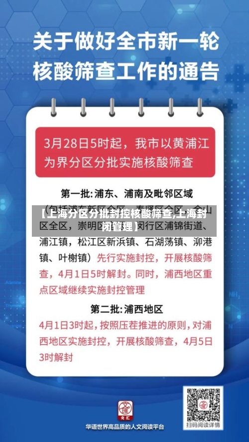 【上海分区分批封控核酸筛查,上海封闭管理】-第2张图片