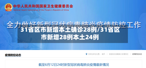31省区市新增本土确诊28例/31省区市新增28例本土24例-第1张图片