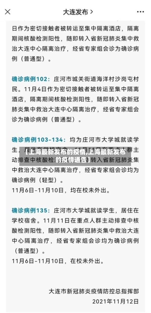 【上海最新发布的疫情,上海最新发布的疫情通告】-第2张图片