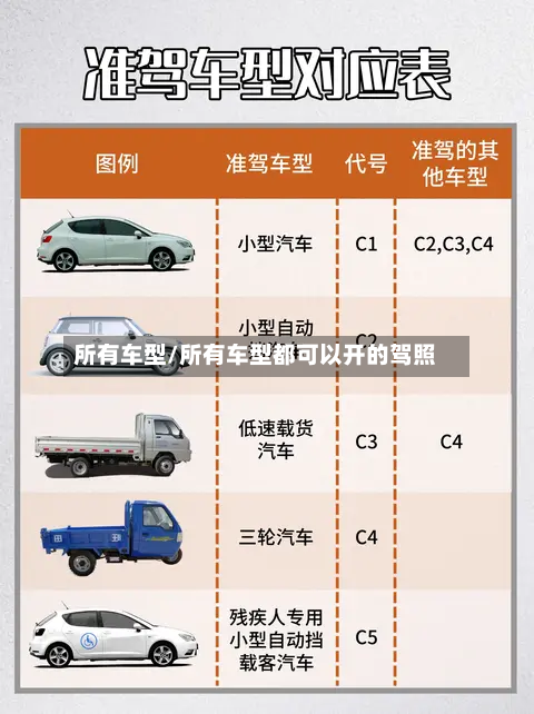 所有车型/所有车型都可以开的驾照-第1张图片