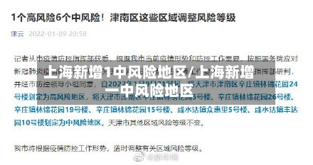 上海新增1中风险地区/上海新增一中风险地区-第3张图片