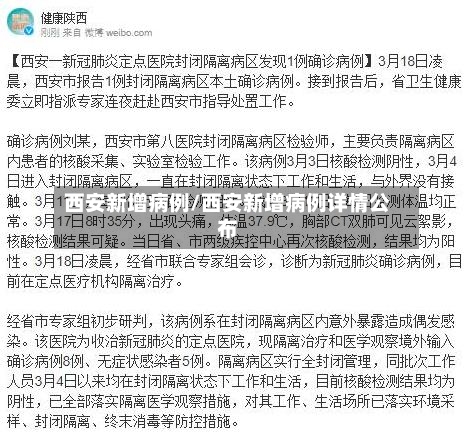 西安新增病例/西安新增病例详情公布-第1张图片