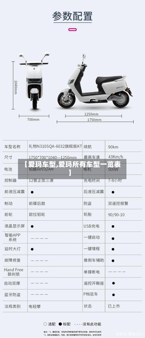 【爱玛车型,爱玛所有车型一览表】-第1张图片