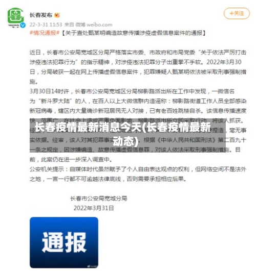 长春疫情最新消息今天(长春疫情最新动态)-第3张图片